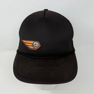 Troy Lee Designs TLD Mens Black Foam Mesh Trucker Hat Snapback Wing Logo Patch